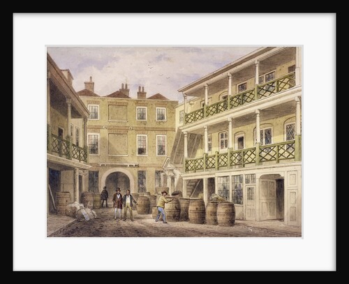 Bell Inn, Aldersgate Street, London by Thomas Hosmer Shepherd