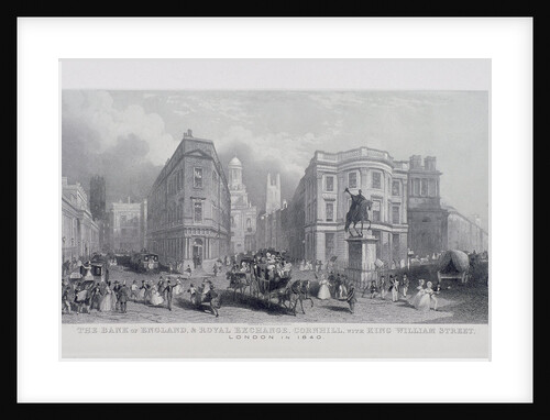 Bank of England, Threadneedle Street, London, (1840?) by Henry Wallis