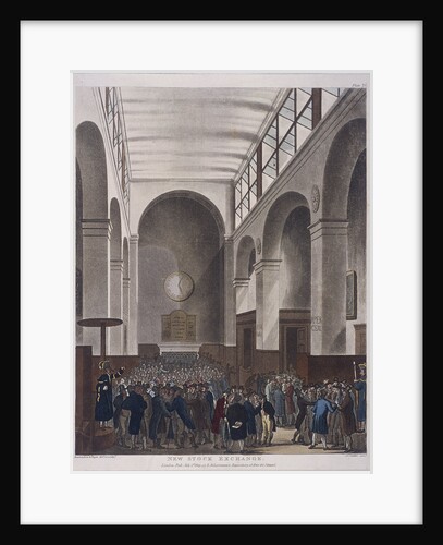 Stock Exchange, Bartholomew Lane, London by Joseph Constantine Stadler