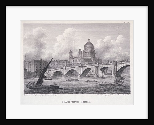 Blackfriars Bridge, London by George Cooke