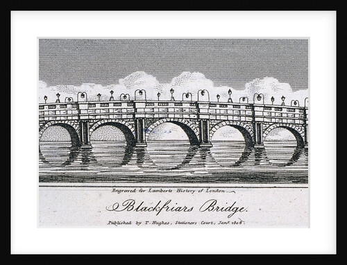 Blackfriars Bridge, London by Samuel Owen