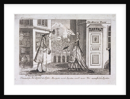 Broker Row (now Blomfield Street), London by B Warren