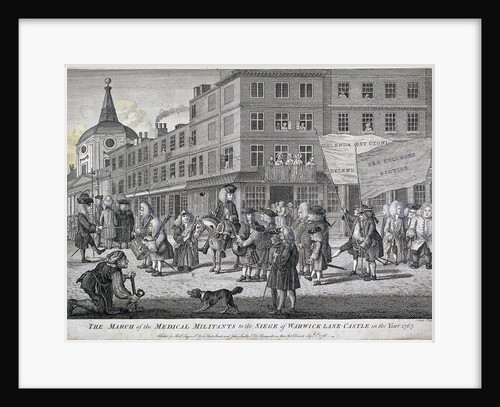 The March of the Medical Militants to the siege of Warwick Lane Castle, London by John June