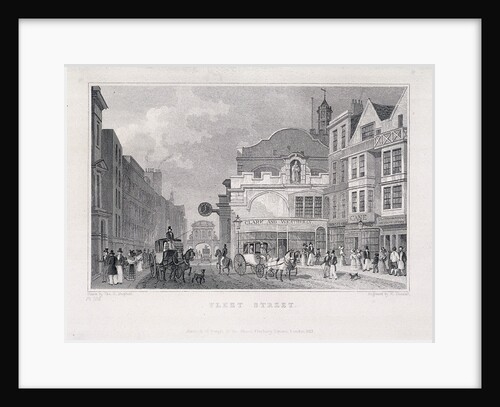 Fleet Street, London, 1831 by W Henshall