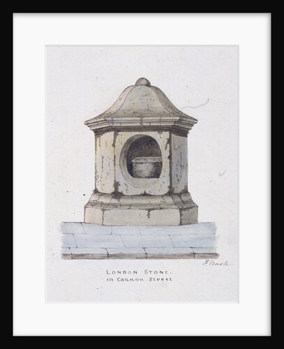 London Stone, Cannon Street, London by Frederick Nash