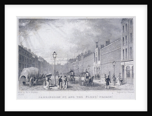 Fleet Prison, Farringdon Street, London by J Henshall
