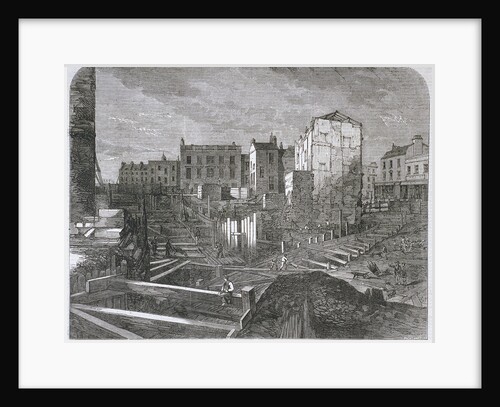 Construction of the Metropolitan Railway and Fleet Ditch,  London by Anonymous