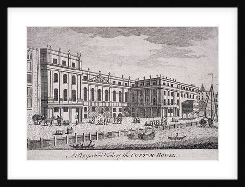 Custom House, London by William Watts