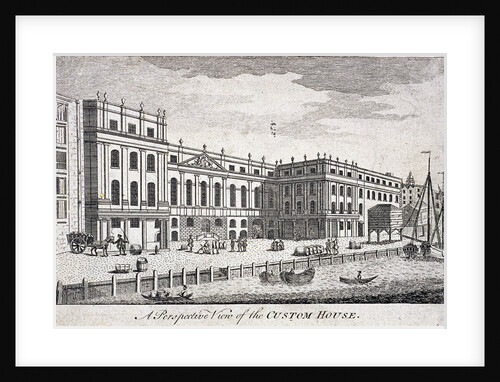 Custom House and River Thames, London by Anonymous