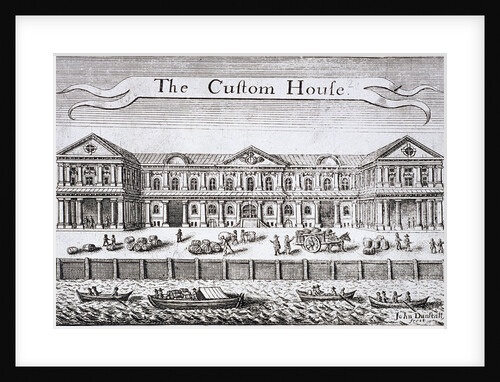 Custom House and River Thames, London by John Dunstall