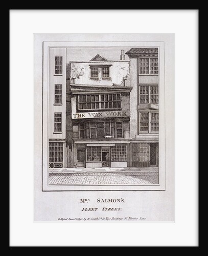 Mrs Salmon's Waxworks in Fleet Street, London by Anonymous