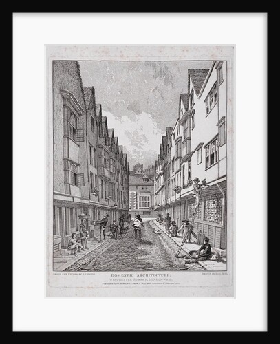 Great Winchester Street, London by John Thomas Smith