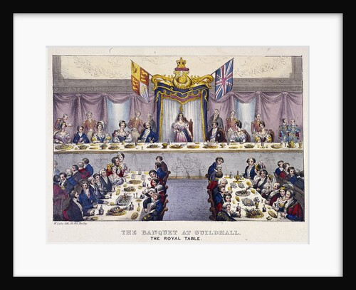 Queen Victoria at the Guildhall banquet, London by W Lake