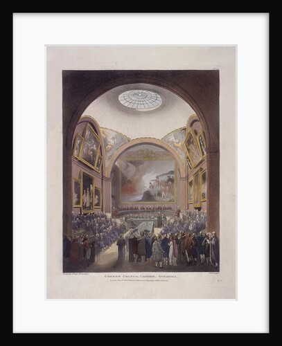 Guildhall Council Chamber, London by J Bluck