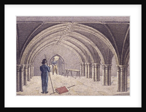 Guildhall Crypt, London by Robert Blemmell Schnebbelie