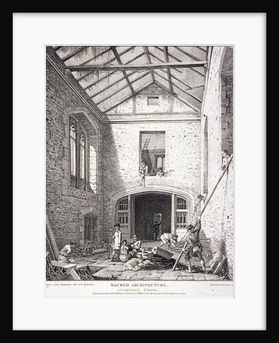 Leadenhall Chapel, London by John Thomas Smith