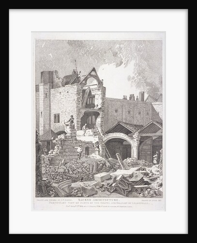 Leadenhall Chapel, London by John Thomas Smith