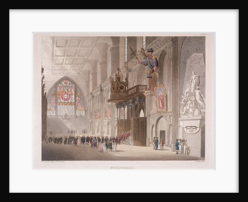 Guildhall, London by Augustus Charles Pugin
