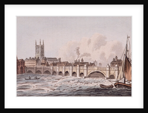 London Bridge (old), London by John Hassall