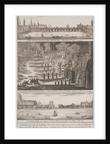 London Bridge (old), London by Anonymous