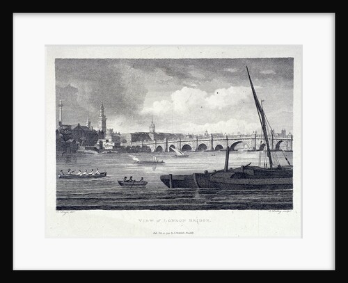 London Bridge (old), London by J Dadley