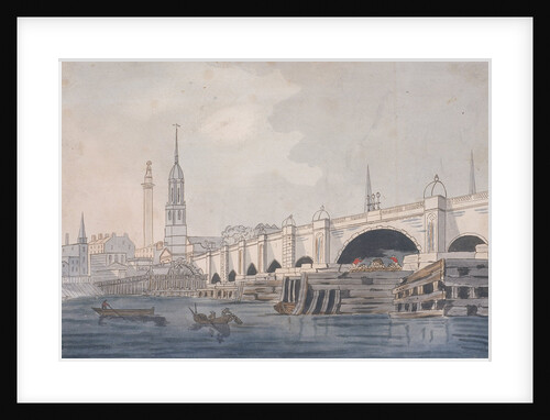 London Bridge (old), London by Anonymous