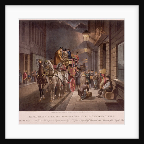 General Post Office, Lombard Street, London, 1827 by Charles Hunt
