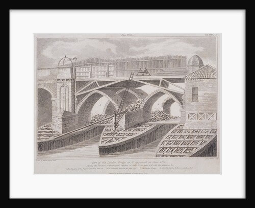 London Bridge (old), London by James Basire I
