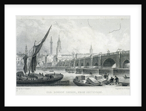 London Bridge (old), London by Anonymous