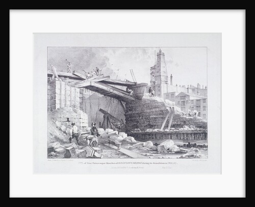 London Bridge (old), London by Charles Joseph Hullmandel