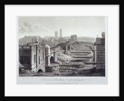 London Bridge (old), London by Henry Pyall