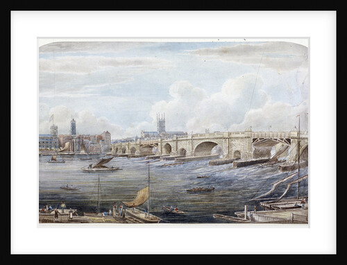 London Bridge (old), London by Anonymous