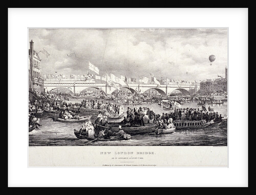 London Bridge (new), London by Charles Etienne Pierre Motte