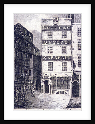 Marshall's Lottery Office, Holborn, London by Anonymous