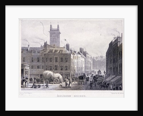 Holborn Bridge, London by William Woolnoth