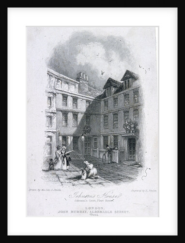 Johnson's Court, Fleet Street, London by Edward Francis Finden