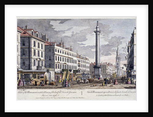 Monument, London by George Bickham