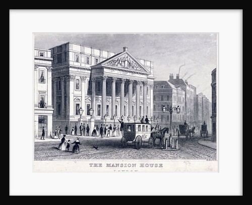 Mansion House (exterior), London by R Acon
