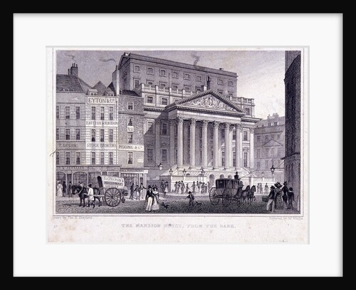 Mansion House (exterior), London by W Wallis