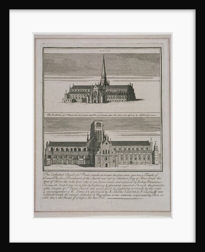 St Paul's Cathedral (old), London by Anonymous