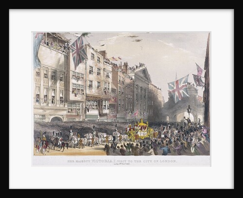 Temple Bar, London by Charles Joseph Hullmandel