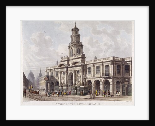 Royal Exchange (2nd) exterior, London by Daniel Havell
