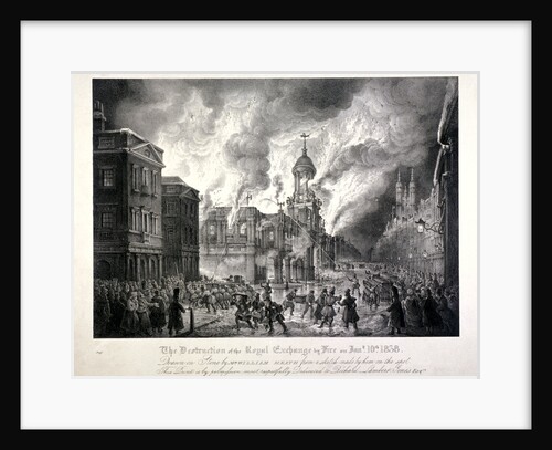 Royal Exchange (2nd) fire by J Graf