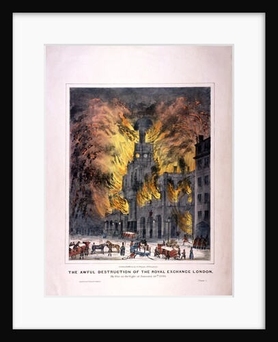 Royal Exchange (2nd) fire, London by Anonymous