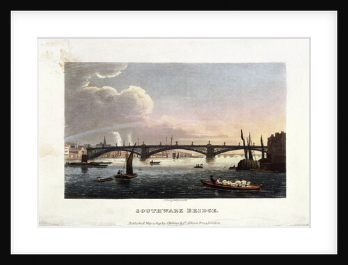 Southwark Bridge, London by J Shury