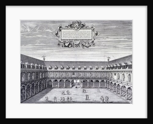 Royal Exchange (1st) interior, London by Wenceslaus Hollar