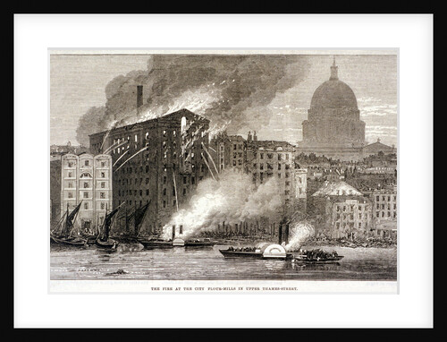 Thames Street Fire, London by Anonymous