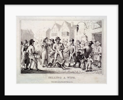 A wife being sold at Smithfield Market, London by Anonymous