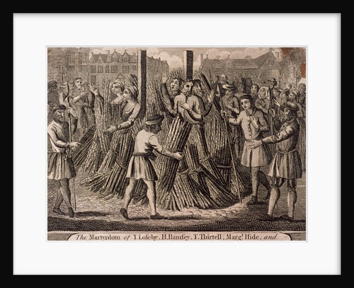 Depiction of the protestant martyrs, West Smithfield, London by Anonymous