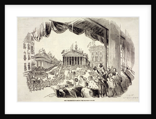 Scene of the Royal Exchange's opening, London by Anonymous